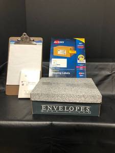 lot 649 image: Office Supplies includes Clipboard, Envelopes, Shipping Labels and More