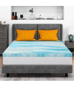 lot 32644 image: Mattress Topper Queen, 3 Inch Gel Memory Foam Bed Topper for Queen Size Bed