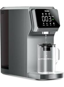lot 32650 image: Stokk T1 UV Countertop Reverse Osmosis Water Filter, Carafe Alkaline Boost, 6-Stage RO Filtration System, Reduce TDS PFAS, Large Size (Gray)