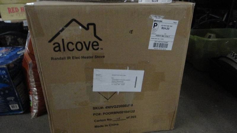 lot 8710 image: Alcove Electric Heater Stove