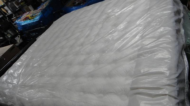 lot 8769 image: King Size Pillowtop Mattress in Plastic
