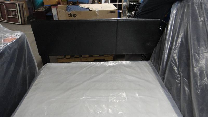 lot 8775 image: Queen Size Headboard with Box Spring