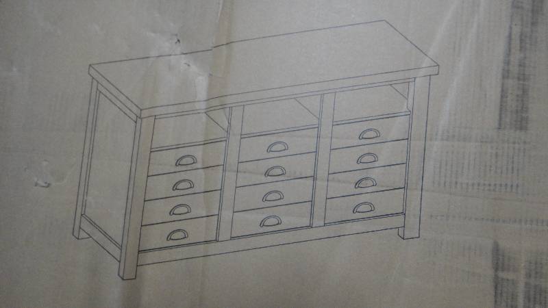 lot 8792 image: Modern Farmhouse Console