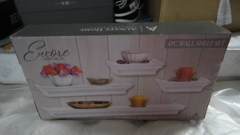 lot 8860 image: 4pc Wall Shelf Set