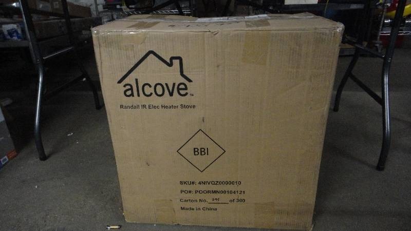 lot 8867 image: Alcove Electric Heater Stove