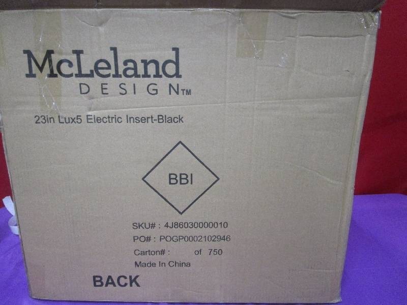 lot 8827 image: McLeland Electric Insert