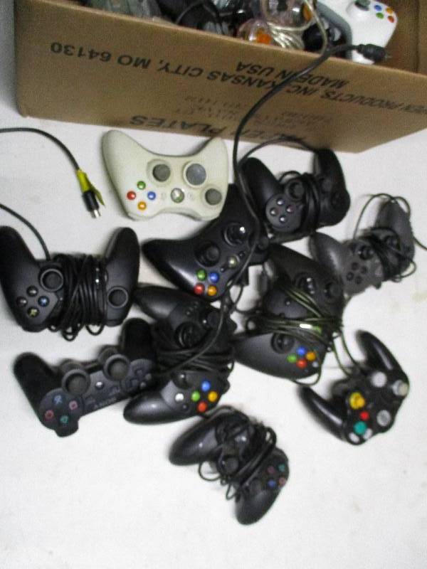 lot 8852 image: Large Box of Controllers
