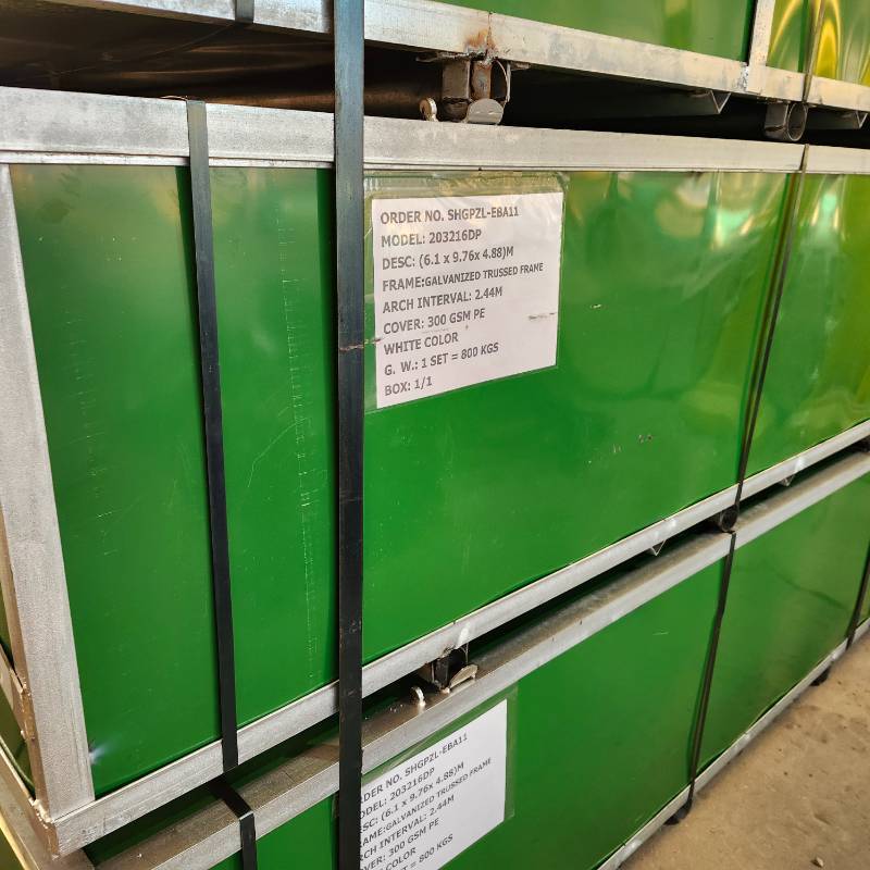 lot 699 image: Unused 20x32x16DP Galvanized Trussed Frame 2.44m Arch Interval Storage Building Model 203216DP