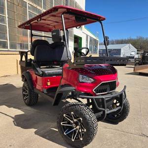 lot 44 image: New Sporty Electric Vitacci E-Bolt Golf Cart 4-Seater Lithium Battery(Red)