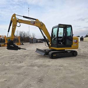 lot 28 image: 2021 CAT 305.5E2 Hydraulic Mini Excavator  889.3 Hours Showing  Equipped W Hydraulic Hammer & 2 Buckets