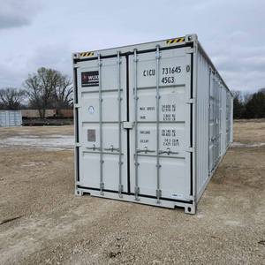 lot 2485 image: One Way Use 40 High Cube Storage Container, 2 Door Opening, End Opening  Wolverine CICU7316450