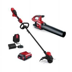 lot 15979 image: Toro Flex-Force 60V Max 2-Tool Combo Kit Leaf Blower & 13 String Trimmer - Retail $346
