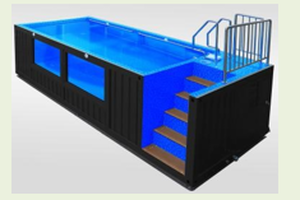 lot 11 image: Unused 20FT Container Swimming Pool  READY TO GO  Black  Swimming Area 5.5ft Deep x 15ft Long