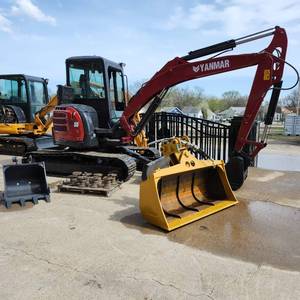 lot 48 image: Yanmar Vi055-5B Mini Excavator  1253.5 Hours  Multiple BucketsStandard Digging & Grading Buckets  Yanmar Engine