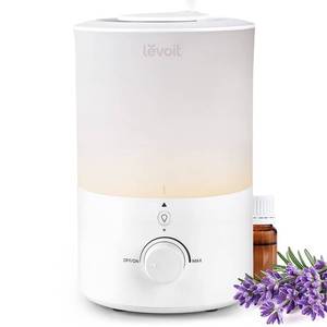 lot 5678 image: LEVOIT Humidifiers for Bedroom with Night Light(3L Water Tank)Cool Mist Top Fill Essential Oil Diffuser for Baby Nursery and Plants, 360° Nozzle, Quiet, Rapid Humidification for Home Large Room, White