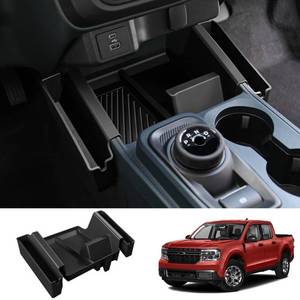 lot 5688 image: Mabett Center Console Shifter Storage Tray Compatible with Ford Maverick 2022 2023 2024 2025 Accessories, Gear Shifter Side Organizer Tray for Maverick