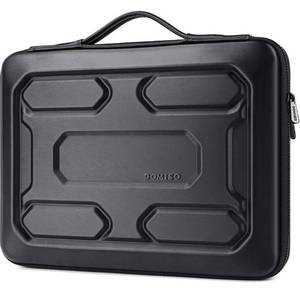 lot 5702 image: DOMISO 17 inch Laptop Sleeve with Handle Shockproof Computer Bag Waterproof EVA Protective Carrying Case for 17.3 MSI GS73VR Stealth ProHP Envy 17LG Gram 17ROG Strix GL702VS, Black