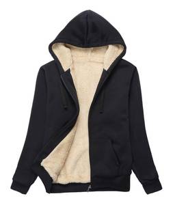lot 5721 image: SWISSWELL Hoodies for Women Winter Fleece Sweatshirt - Full Zip Up Thick Sherpa Lined Hooded Jacket Black X-Large