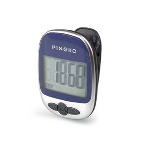 lot 6002 image: PINGKO Pedometer Portable LCD Step Counter with Calories Burned and Step Counting for Jogging Hiking Running Walking - Blue