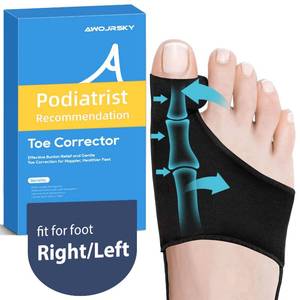 lot 6007 image: Bunion Corrector for Women & Men Big Toe Straightener Bunion Corrector for Men, Bunion Relief Bunion splints Reduce Pain and Correct Toe Alignment, Bunion Pads, Brace DayNight, fit for RL(Black)