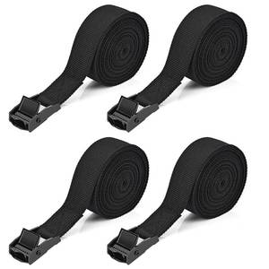 lot 6009 image: Kshineni Tie Down Straps 4 Pcs Lashing Strap 8.2 x 1 Adjustable Heavy Duty Cam Buckle Cinch Straps for Cargo, Trucks, Luggage, Trailer, Motorcycle (Black)