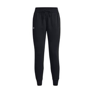lot 6014 image: Under Armour Womens Rival Fleece Joggers, (001) Black   White, Medium Tall Size L