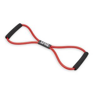 lot 6039 image: SPRI Ultra Toner Resistance Band Figure 8 Exercise Cord, Red, Medium