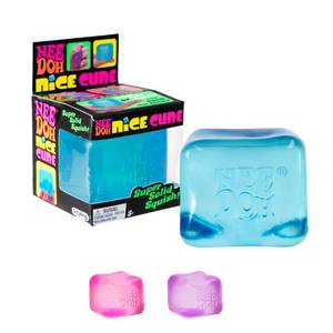 lot 6042 image: Schylling NeeDoh Nice Cube - Sensory Squeeze Toy with Super Solid Squish - 2.25 Cube - Color May Vary (Pack of 1)