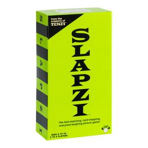 lot 6044 image: SLAPZI - The Fast-Matching, Card-Slapping Game, Match Picture Cards to Clue Cards and Slap Down Your Match, Fast, Fun and Easy, Perfect for Family Game Nights & Parties. for 2-8 Players, Ages 8