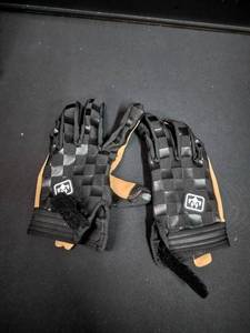 lot 6055 image: Tactical Checkered Pattern Gloves with Logo