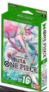 lot 6065 image: One Piece English TCG Starter Deck ST-16 Green Uta - 51 Cards