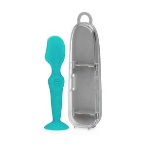 lot 6079 image: Dr. Talbots Diaper Cream Brush for Babies - Diaper Rash Cream Applicator with Suction Base and Hygienic Case - Mini Size - Aqua Blue