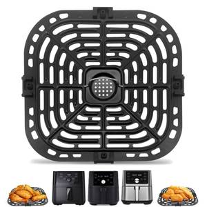 lot 6411 image: Air Fryer Accessories for Instant Pot Vortex Plus 6 in 1 6 QT Gourmia GAF735 6 QT Air Fryer, Air Fryer Replacement Parts Tray Rack Grill Plate Grill Pan Crisper Plate, Dishwasher Safe