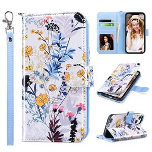 lot 6413 image: ULAK Compatible with iPhone 13 Wallet Case for Women, Premium PU Leather Flip Cover with Card Holders, Kickstand Feature Folio Purse Case for iPhone 13 6.1 Inch, Tropical Forest