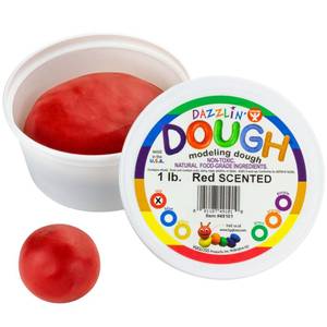 lot 6458 image: Hygloss Play Modeling Dough - Red Dough Scented - Safe & Non-Toxic for Kids Arts & Crafts - Party Favors - Classroom Supplies - 1lb