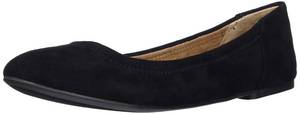 lot 6475 image: Amazon Essentials Womens Belice Ballet Flat, Black Microsuede, 10 Wide