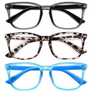 lot 6477 image: Okany Blue Light Glasses for Kids 3 Pack Blue Light Blocking Glasses for Girls Boys Computer Gaming Screen Glasses, Anti Glare Eyestrain Teen Fashion Glasses Age 3-10