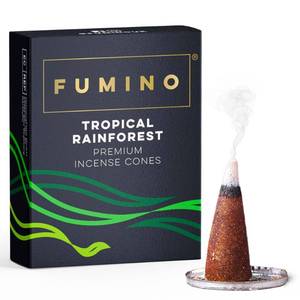 lot 6494 image: Fumino� Tropical Rainforest Fresh Incense Cones 20 per Box Masala Agarbatti Joss Scent Fragrance for Relaxation and Meditation, Home and House D�cor