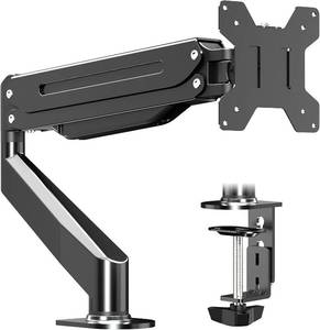 lot 7822 image: Suptek Monitor Mount Gas Spring Monitor Arm Desk Mount Fully Adjustable Fits 17 20 22 23 24 26 32 inch Monitors Weight Capacity up to 22 lbs