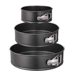 lot 8127 image: HIWARE Springform Pan Set of 3 Non-stick Cheesecake Pan, Leakproof Round Cake Pan Set Includes 3 Pieces 6 8 10 Springform Pans