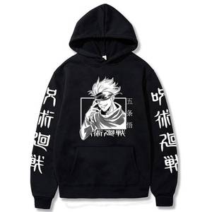 lot 8149 image: ACEFAST INC Cool Satoru Gojo Itadori Yuji Nobara Unisex Tops Harajuku Anime Unisex Hoodie Pullovers