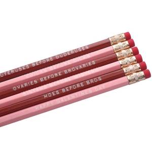 lot 8332 image: Harloon 36 Pcs Galentines Pencil Set Fun Pencils Bulk Wood Funny Pencils with Erasers and Sayings Happy Galentines Gift Galentines Day Gifts for Adult Women Good Friends Office, 2 Colors