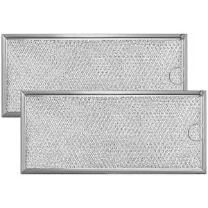 lot 8345 image: A 2 Pack Microwave Grease Filter Compatible with Whirlpool and GE Microwaves - WB06X10596 Microwave Oven Grease Filter Approx 13 x 6 by AMI PARTS
