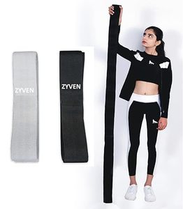 lot 8360 image: Premium Performance 76 Extended-Length High-Resistance Bands for Ultimate Strength, Mobility, and Plyometric Workouts (Black Long Belt)