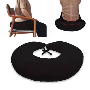 lot 8384 image: coceyese BBL Pillow After Surgery for Butt Sleeping, Brazilian Butt Lift Pillow Post Surgery Recovery for Sitting Sleeping Driving Donut Pillow for Woman Lumbar Back Cushion Seat Foam (Black Dot)
