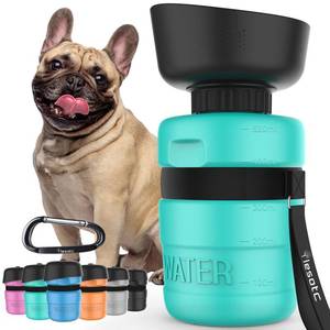 lot 8392 image: Lesotc Dog Water Bottle,Leak Proof Pet Travel Bottle, Squeeze Pet Water Bottle Portable Dog Water Dispenser for Walking On The Go, Doggie Hiking Accessories for Outdoor Walking, Hiking, Travel