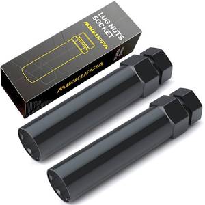 lot 8430 image: MIKKUPPA 2pcs 6 Point Spline Lug Nuts Socket Key Tool - for 17.6mm Inner Diameter - Compatible with 17mm Replacement Spline Socket