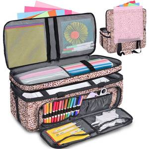 lot 8435 image: IMAGINING Carrying Case for Cricut Maker 3, Double-Layer Machine Bag with Cover for Cricut Explore Air 2, Explore 3, Storage Organizer for Cricut Accessories and Suppliers, Mat, Tools