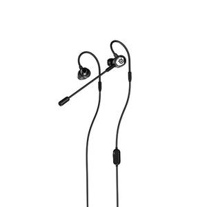 lot 8450 image: SteelSeries Tusq in-Ear Mobile Gaming Headset �� Dual Microphone with Detachable Boom Mic �� Ergonomic Suspension Design Earphones �� for Mobile,Black