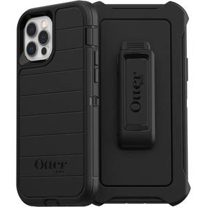 lot 8462 image: OtterBox Defender Series Case for Apple iPhone 12 & iPhone 12 Pro - (Black)